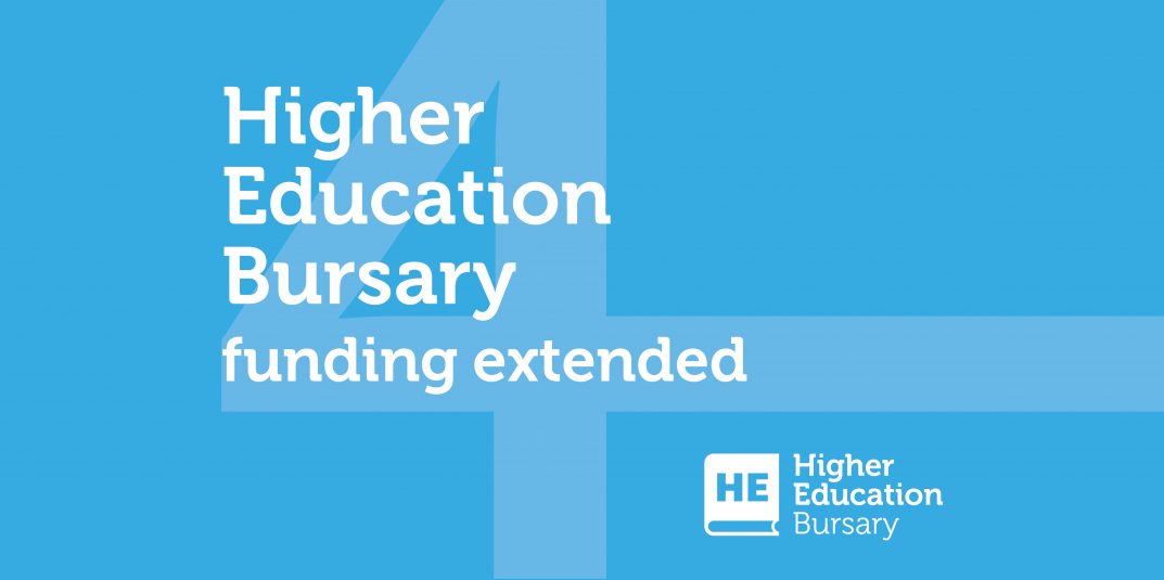 Higher Education Bursary Funding Extended